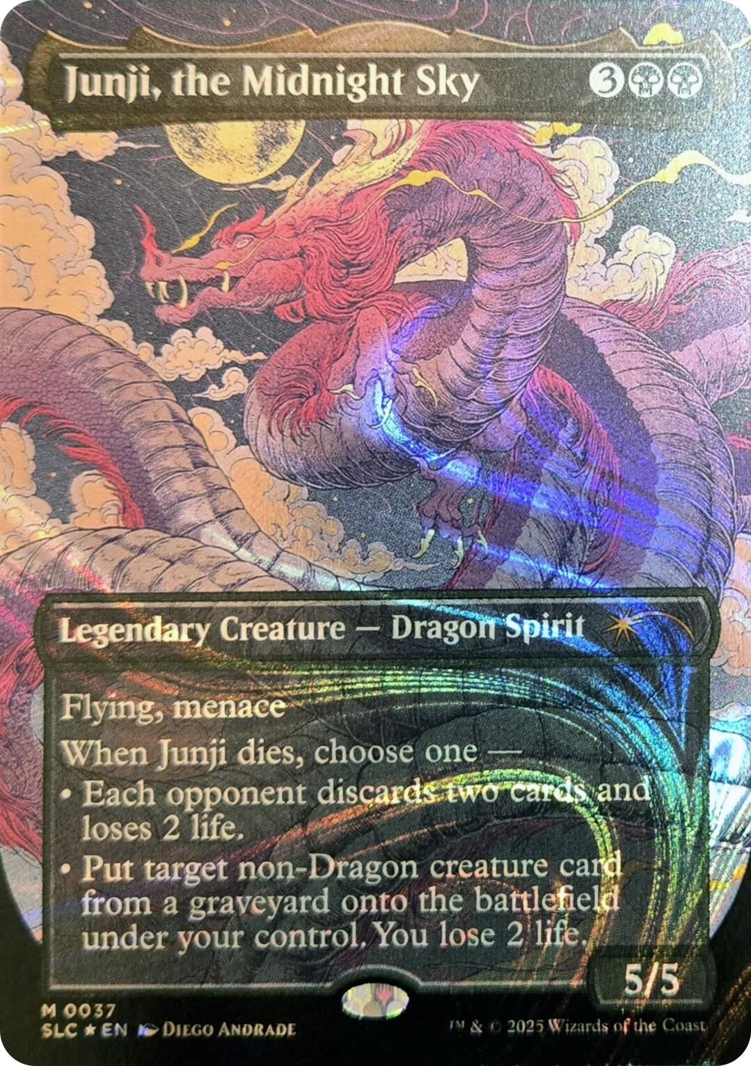 Image for Junji, the Midnight Sky (Halo Foil) (37) [Secret Lair Countdown Kit] - Magic: The Gathering