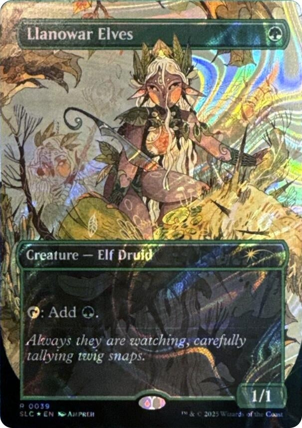 Image for Llanowar Elves (Halo Foil) (39) [Secret Lair Countdown Kit] - Magic: The Gathering