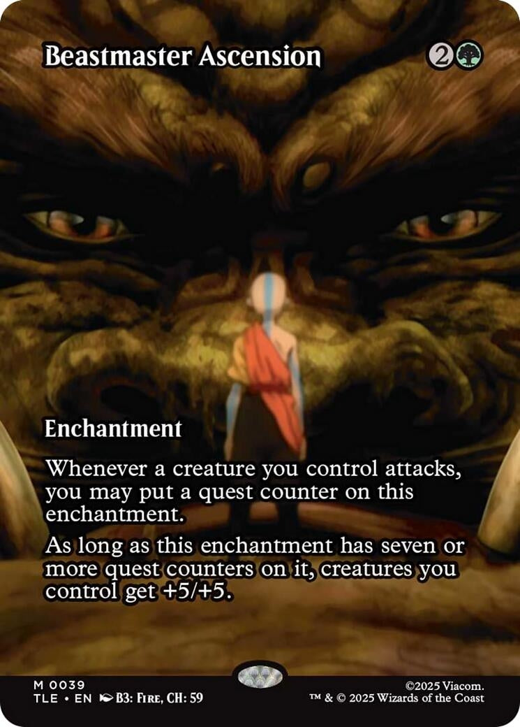Image for Beastmaster Ascension (Borderless) (39) [Avatar: The Last Airbender: Eternal-Legal] - Magic: The Gathering