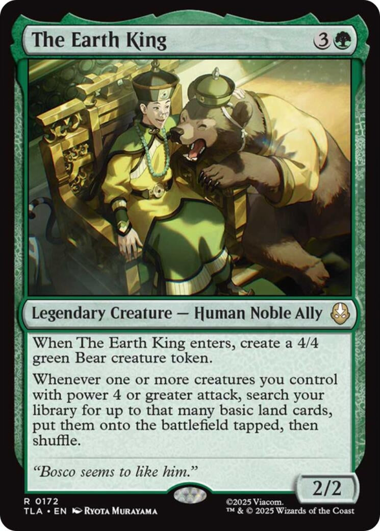 Image for The Earth King (172) [Avatar: The Last Airbender] - Magic: The Gathering