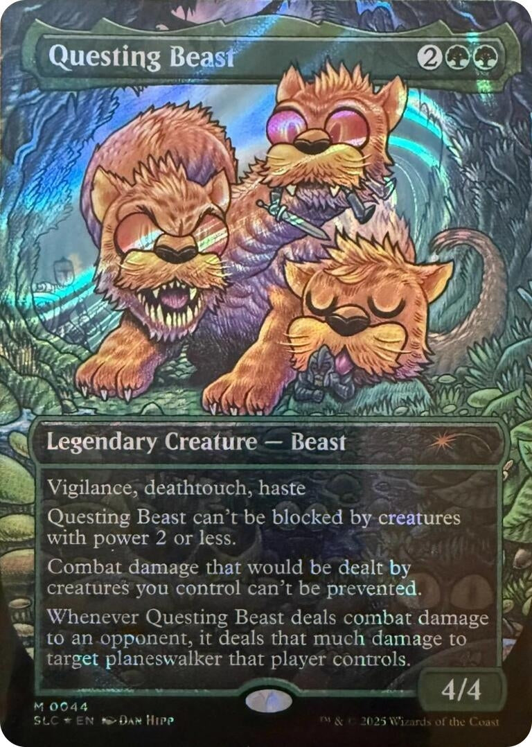 Image for Questing Beast (Halo Foil) (44) [Secret Lair Countdown Kit] - Magic: The Gathering