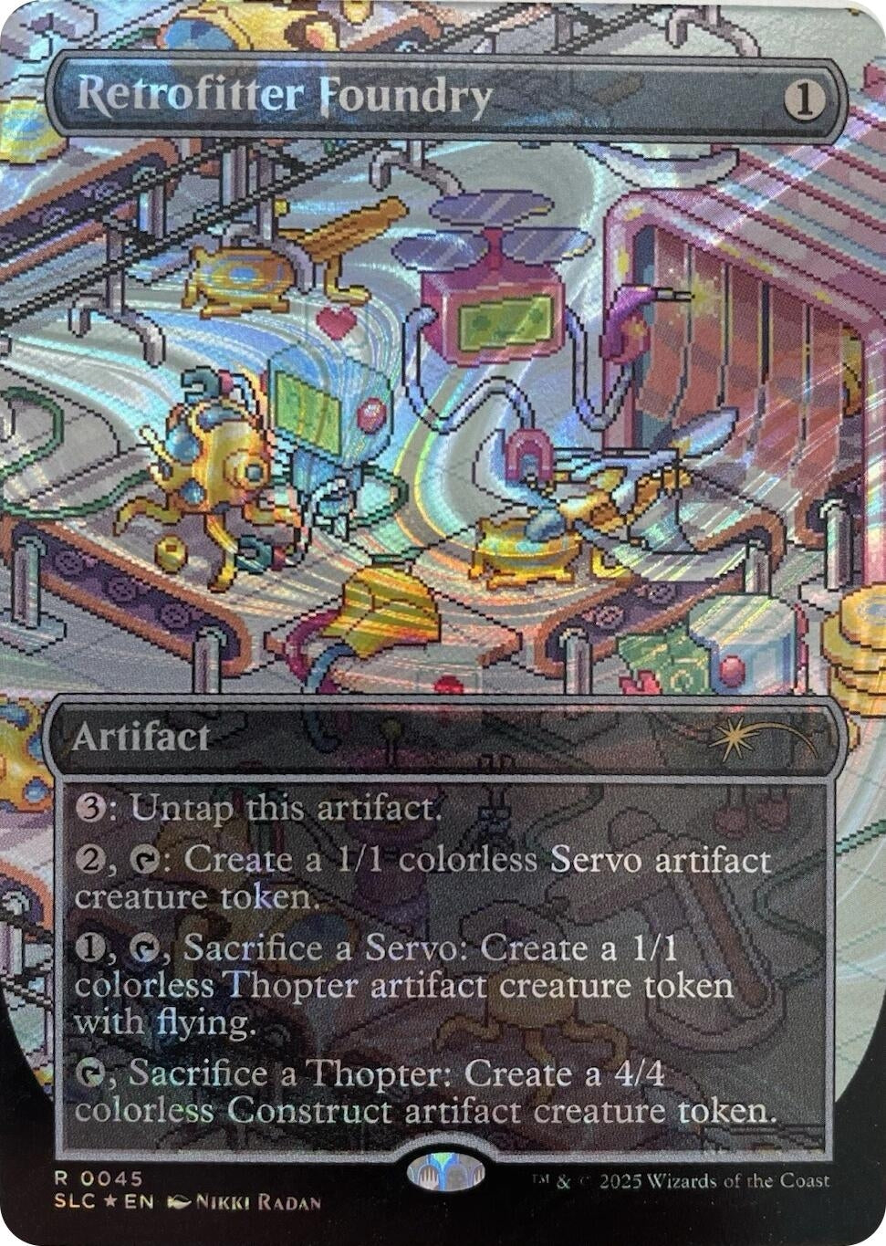 Image for Retrofitter Foundry (Halo Foil) (45) [Secret Lair Countdown Kit] - Magic: The Gathering