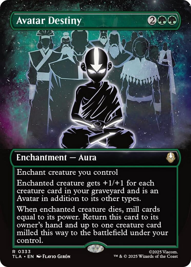 Image for Avatar Destiny (Borderless) (333) [Avatar: The Last Airbender] - Magic: The Gathering