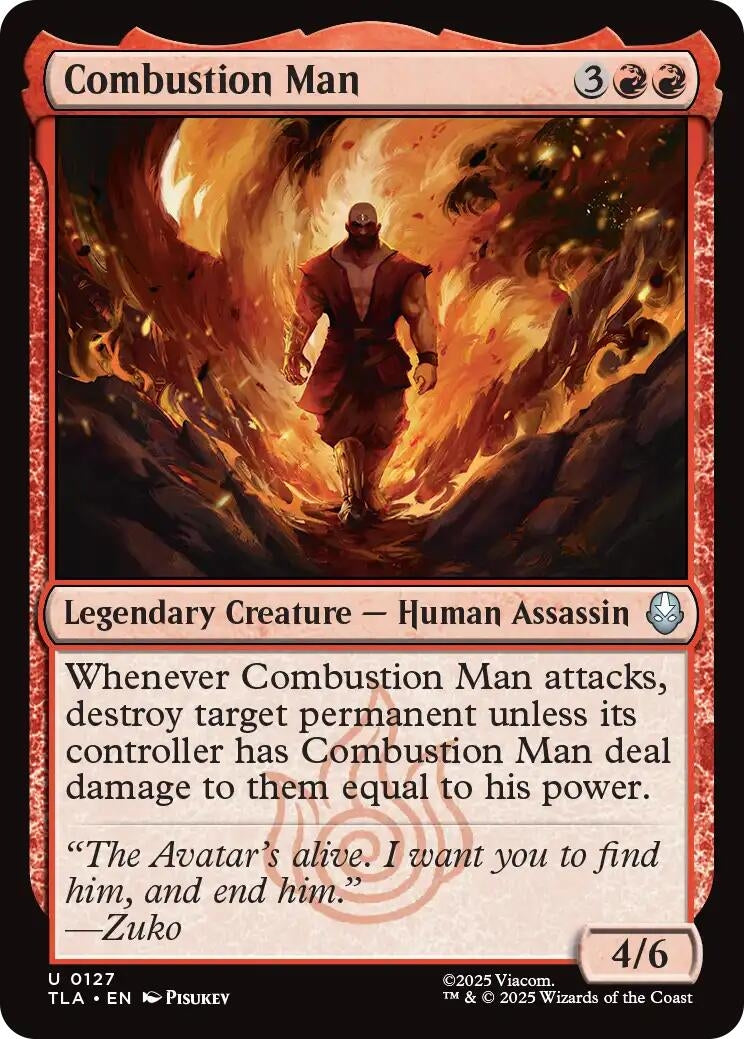 Image for Combustion Man (127) [Avatar: The Last Airbender] - Magic: The Gathering