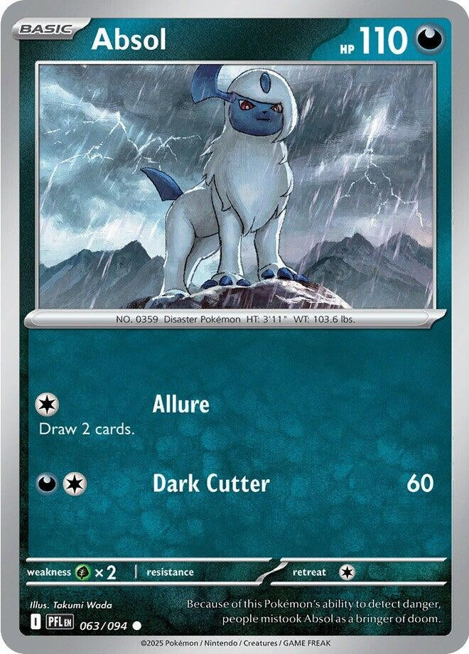 Image for Absol (063/094) [ME02: Phantasmal Flames] - Pokemon