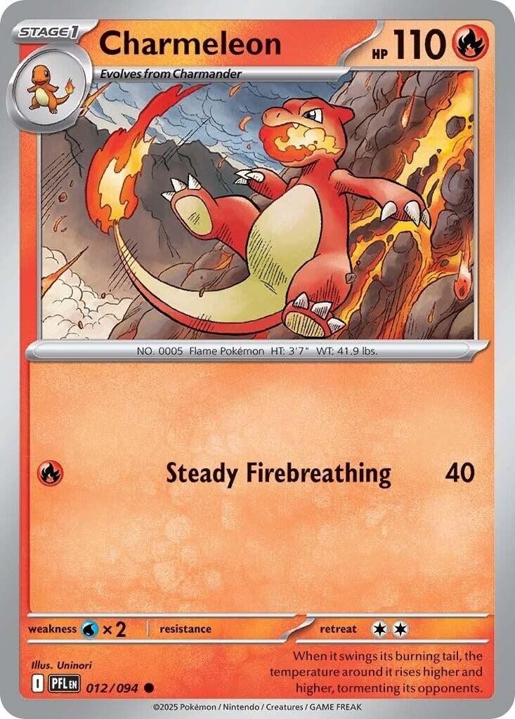 Image for Charmeleon (012/094) [ME02: Phantasmal Flames] - Pokemon