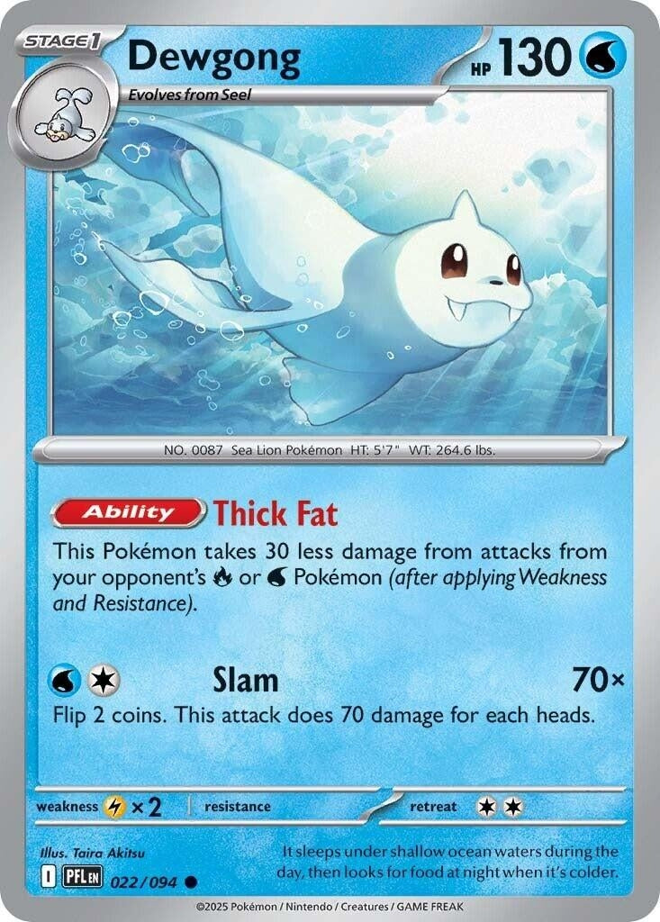 Image for Dewgong (022/094) [ME02: Phantasmal Flames] - Pokemon