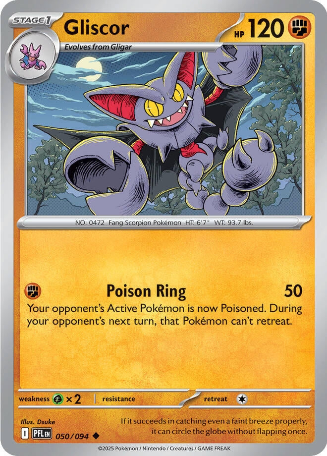 Image for Gliscor (050/094) [ME02: Phantasmal Flames] - Pokemon