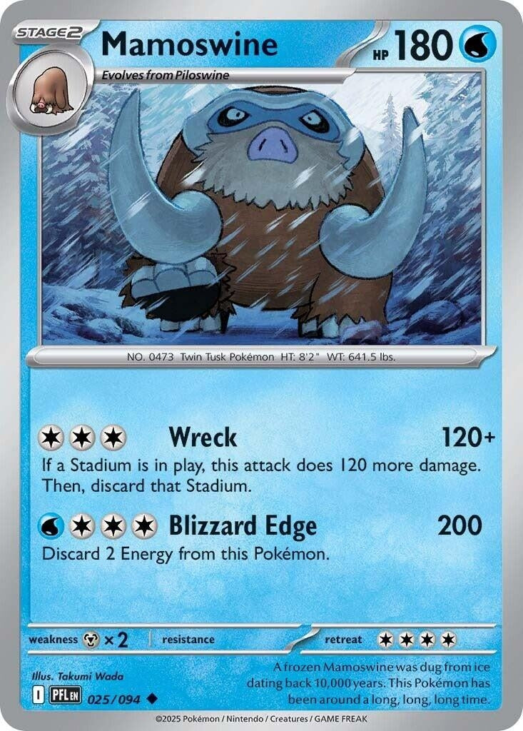 Image for Mamoswine (025/094) [ME02: Phantasmal Flames] - Pokemon