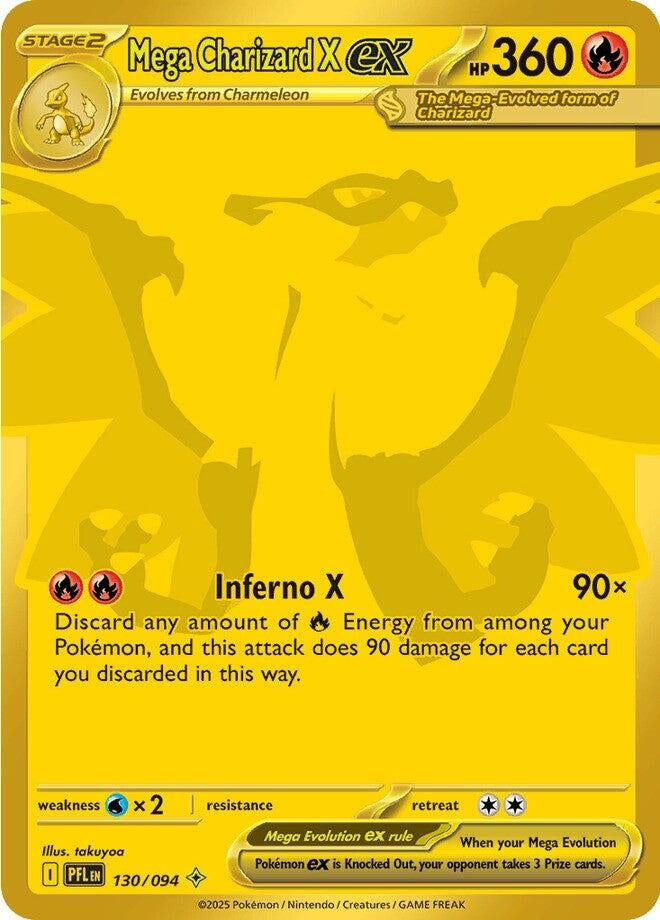 Image for Mega Charizard X ex (130/094) [ME02: Phantasmal Flames] - Pokemon