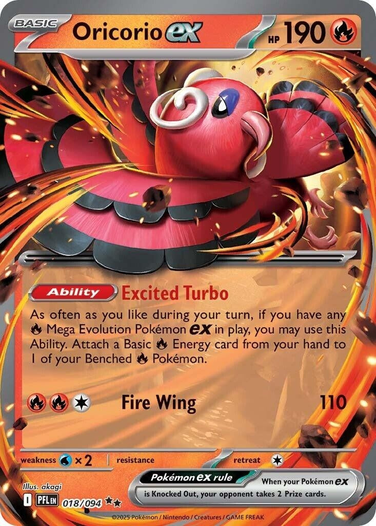 Image for Oricorio ex (018/094) [ME02: Phantasmal Flames] - Pokemon