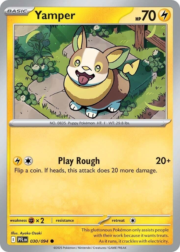 Image for Yamper (030/094) [ME02: Phantasmal Flames] - Pokemon