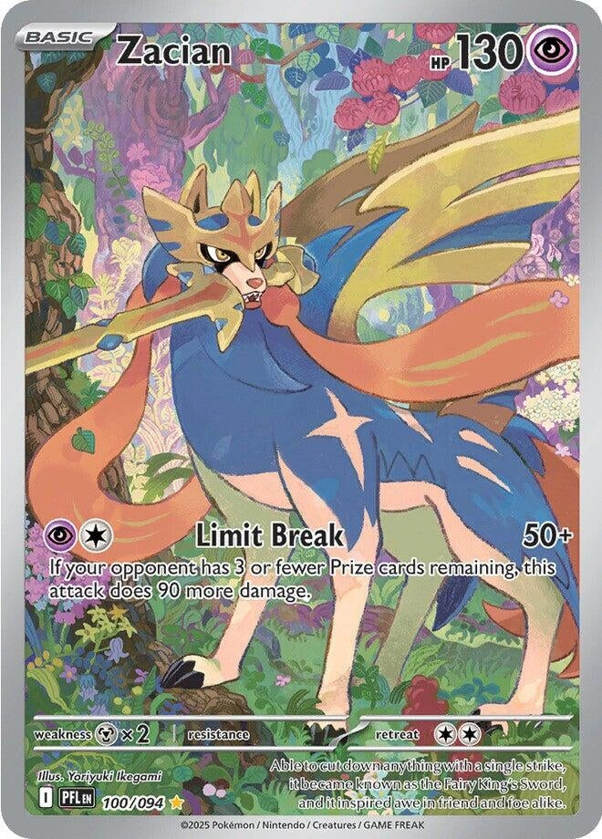 Image for Zacian (100/094) [ME02: Phantasmal Flames] - Pokemon