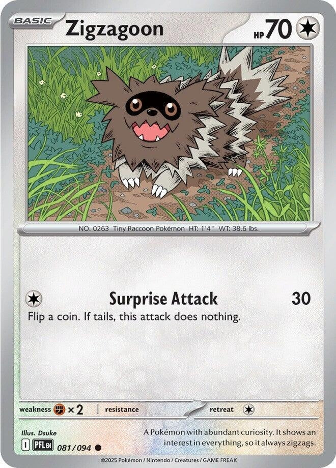 Image for Zigzagoon (081/094) [ME02: Phantasmal Flames] - Pokemon