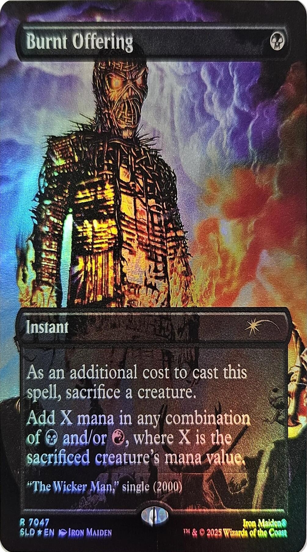 Image for Burnt Offering (Rainbow Foil) (7047) [Secret Lair Drop Series] - Magic: The Gathering