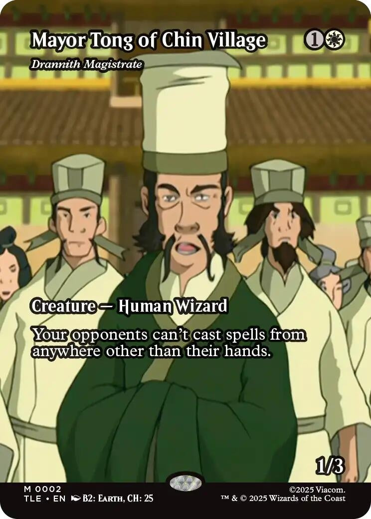 Image for Mayor Tong of Chin Village - Drannith Magistrate (Borderless) (2) [Avatar: The Last Airbender: Eternal-Legal] - Magic: The Gathering