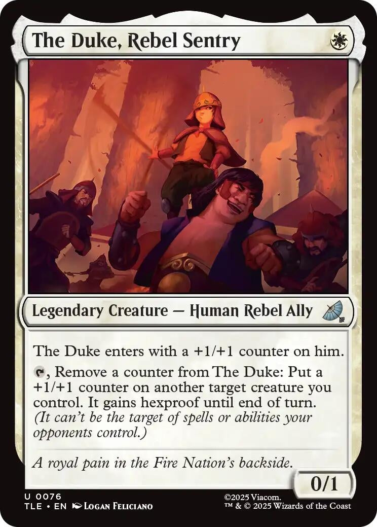 Image for The Duke, Rebel Sentry (76) [Avatar: The Last Airbender: Eternal-Legal] - Magic: The Gathering