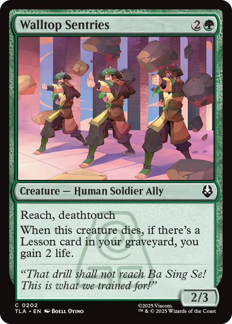 Image for Walltop Sentries (202) [Avatar: The Last Airbender] - Magic: The Gathering