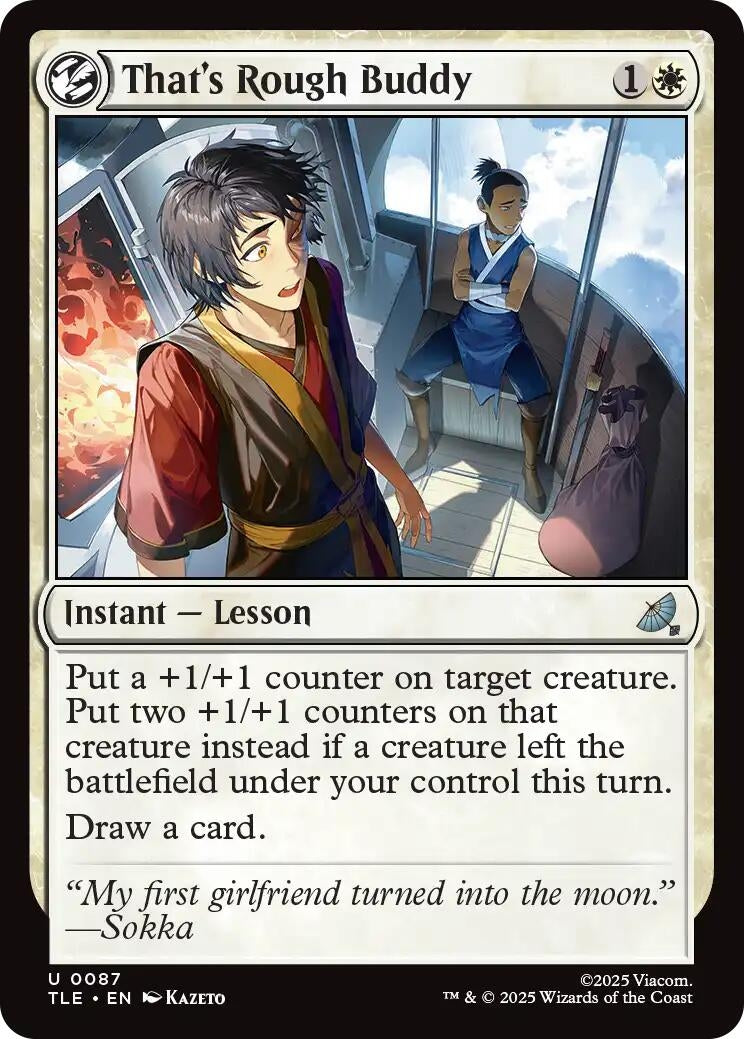 Image for That's Rough Buddy (87) [Avatar: The Last Airbender: Eternal-Legal] - Magic: The Gathering