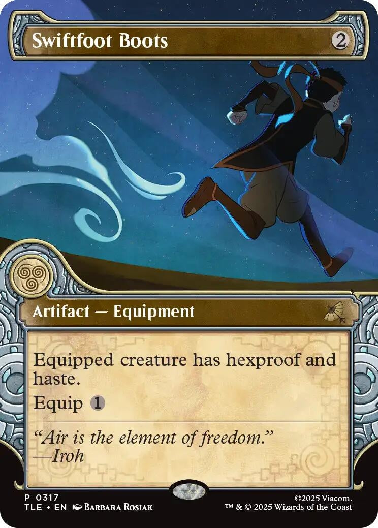 Image for Swiftfoot Boots (Showcase) (317) [Avatar: The Last Airbender: Eternal-Legal] - Magic: The Gathering