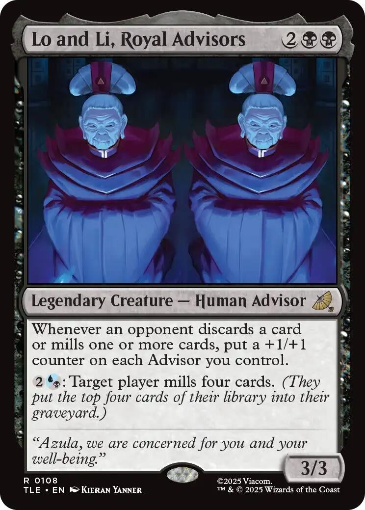 Image for Lo and Li, Royal Advisors (108) [Avatar: The Last Airbender: Eternal-Legal] - Magic: The Gathering