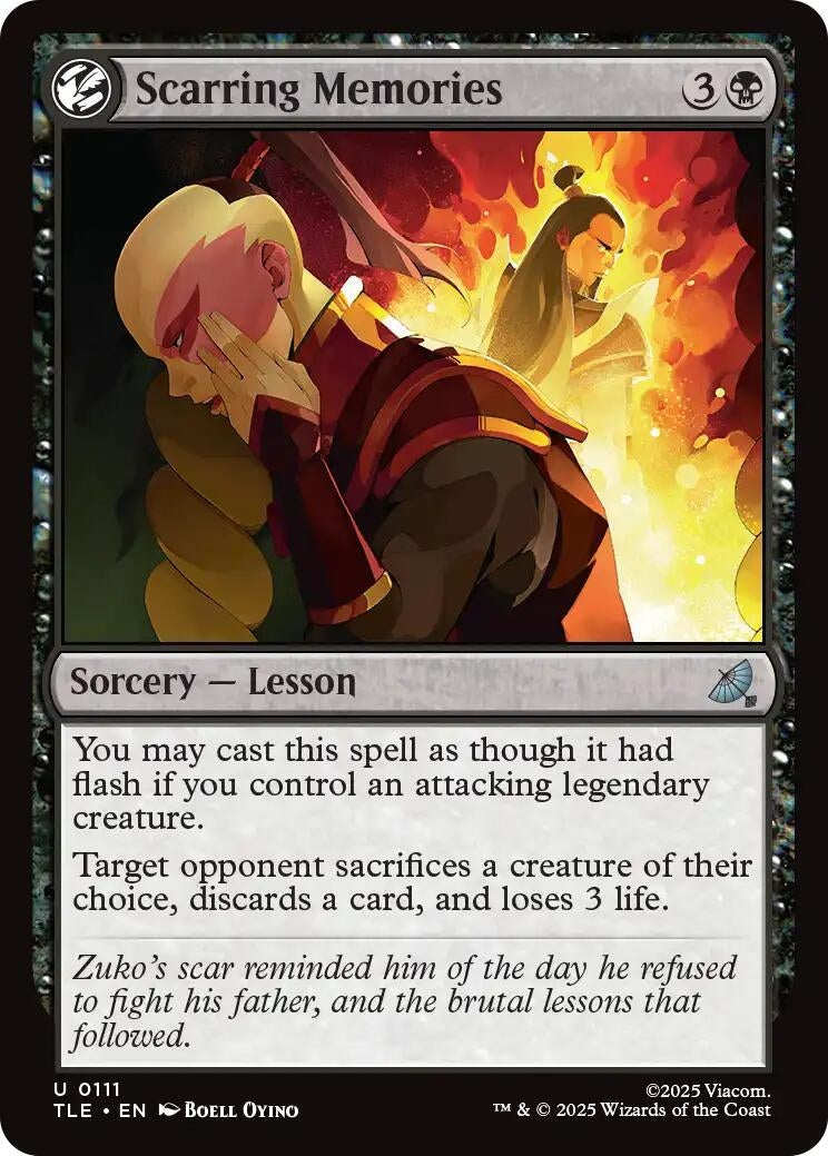 Image for Scarring Memories (111) [Avatar: The Last Airbender: Eternal-Legal] - Magic: The Gathering
