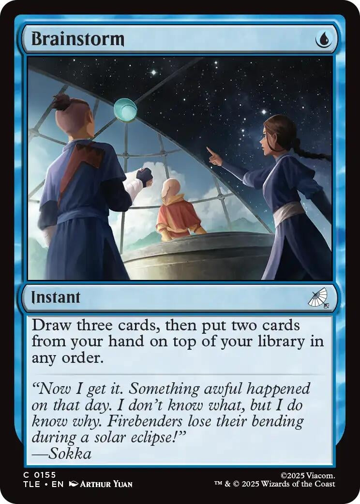 Image for Brainstorm (155) [Avatar: The Last Airbender: Eternal-Legal] - Magic: The Gathering