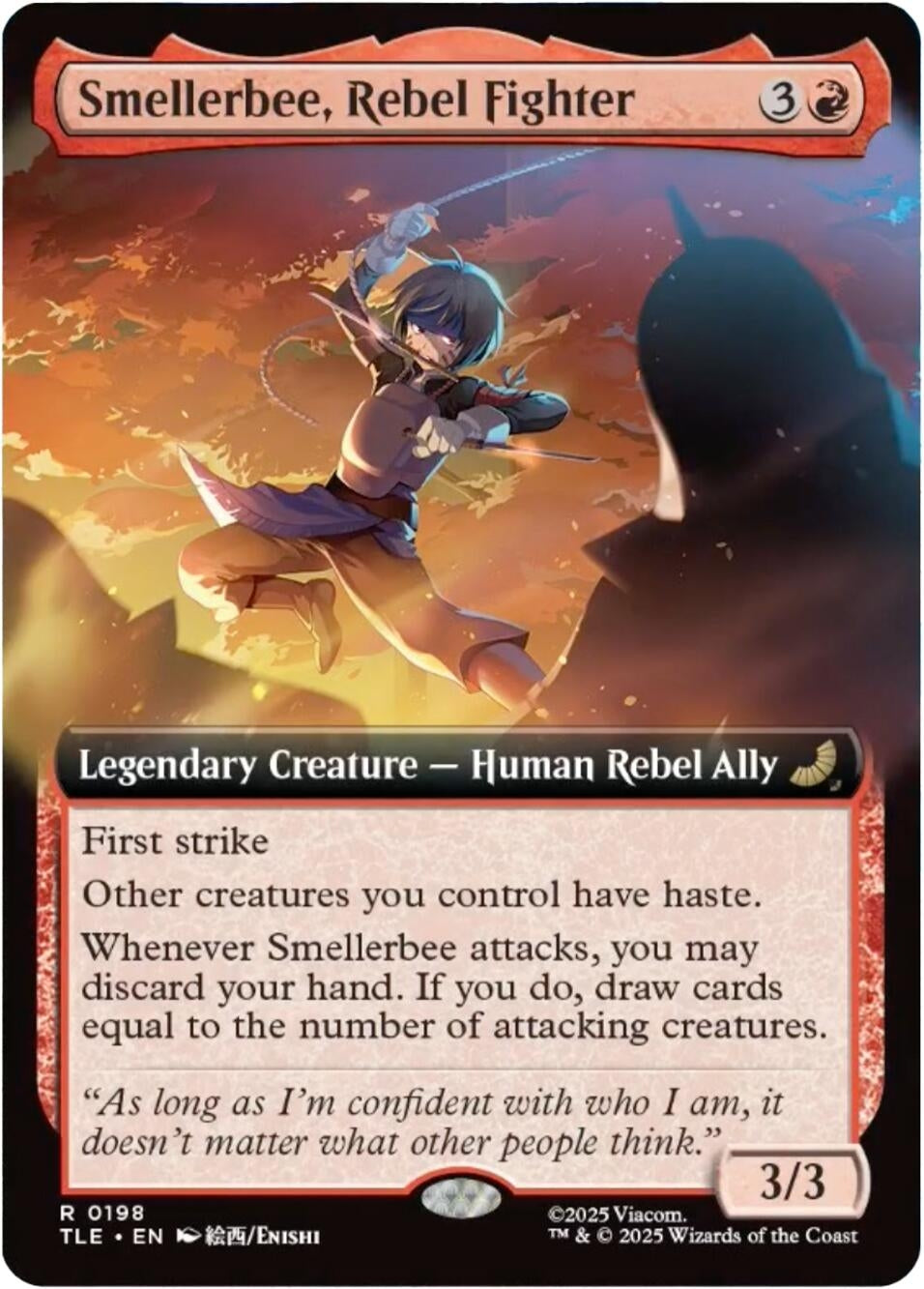 Image for Smellerbee, Rebel Fighter (Extended Art) (198) [Avatar: The Last Airbender: Eternal-Legal] - Magic: The Gathering