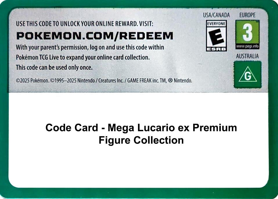 Image for Code Card - Mega Lucario ex Premium Figure Collection [Miscellaneous Cards & Products] - Pokemon