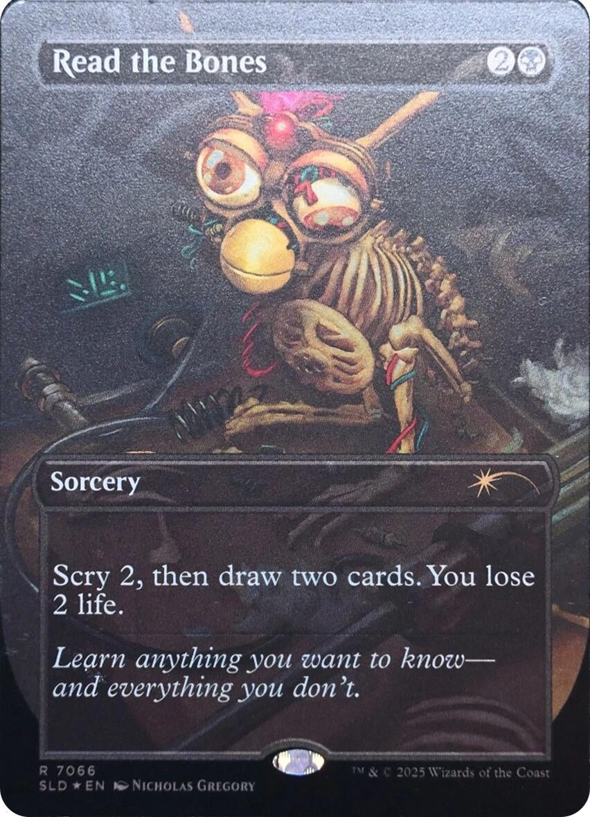 Image for Read the Bones (Rainbow Foil) (7066) [Secret Lair Drop Series] - Magic: The Gathering