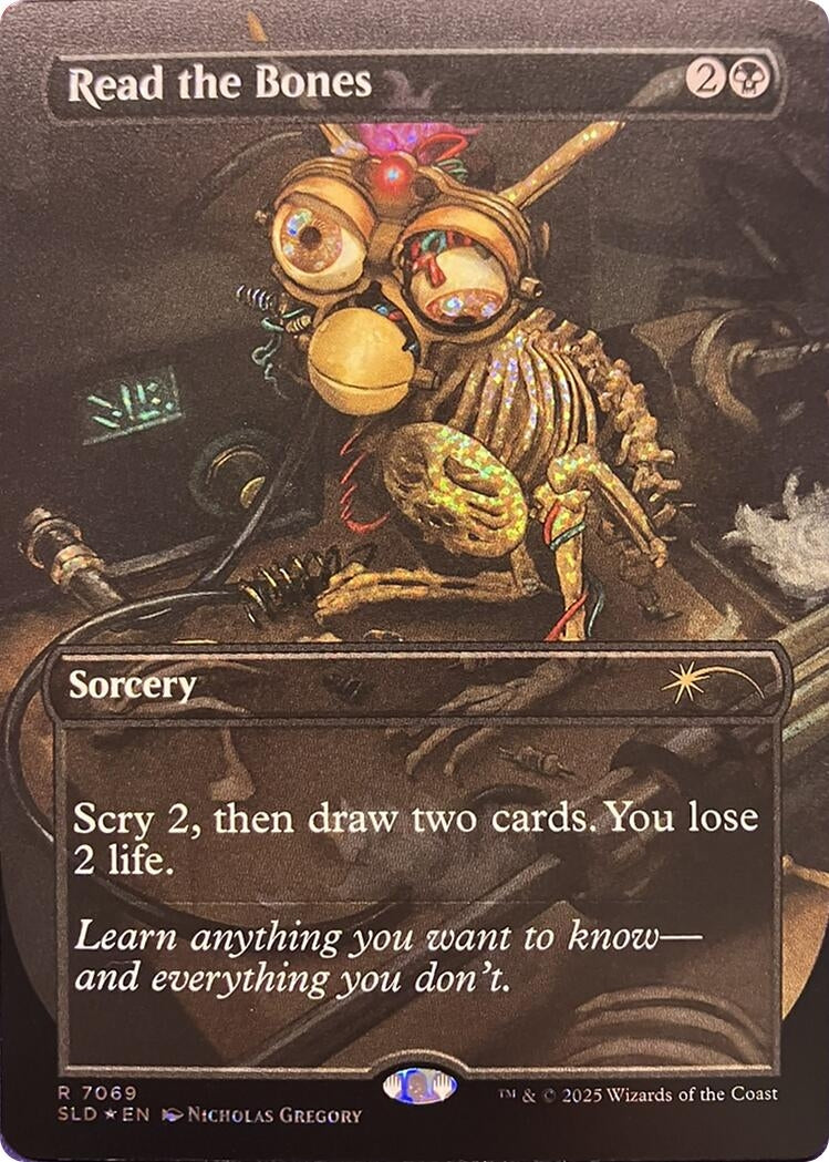 Image for Read the Bones (Confetti Foil) (7069) [Secret Lair Drop Series] - Magic: The Gathering