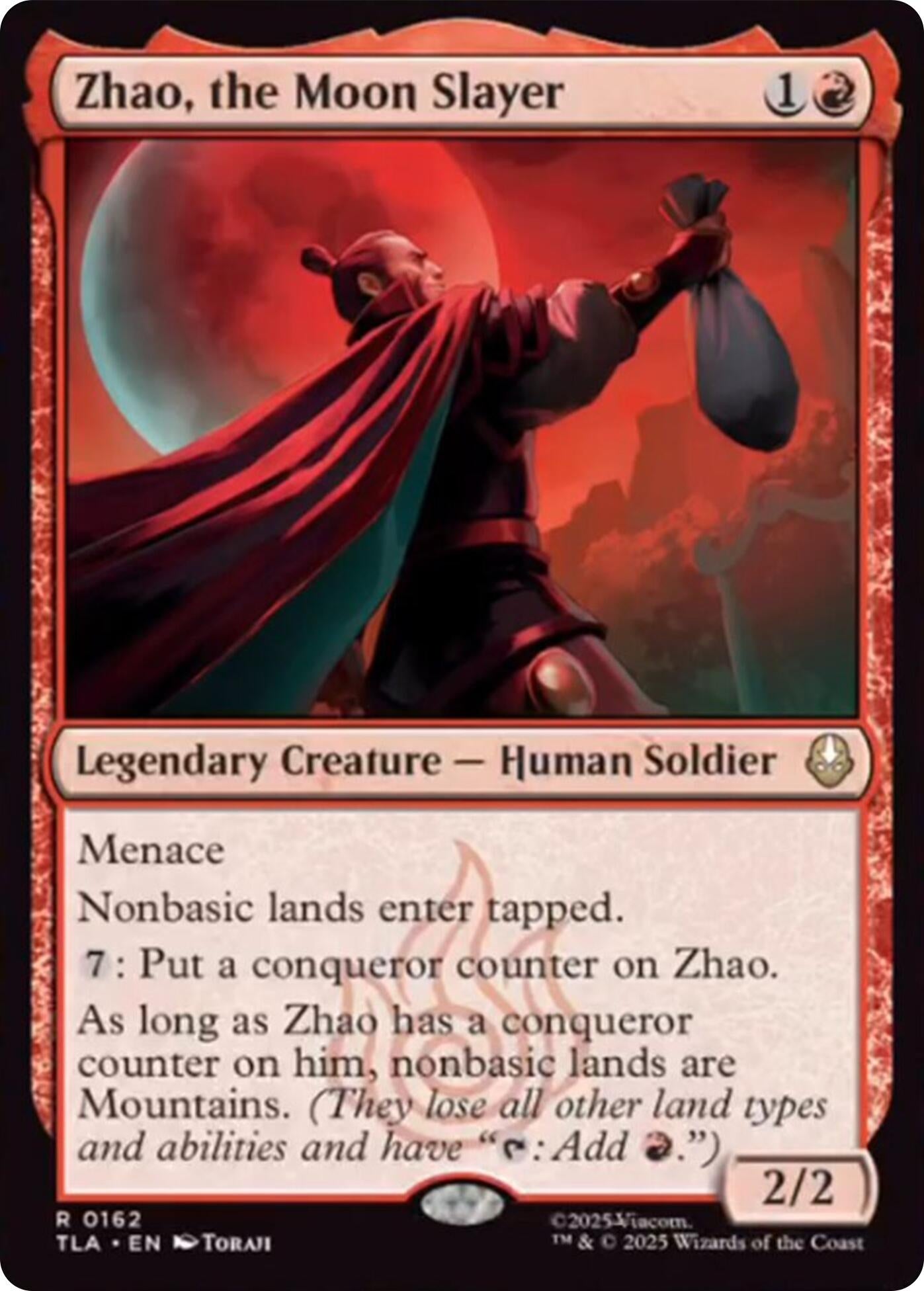 Image for Zhao, the Moon Slayer (162) [Avatar: The Last Airbender] - Magic: The Gathering
