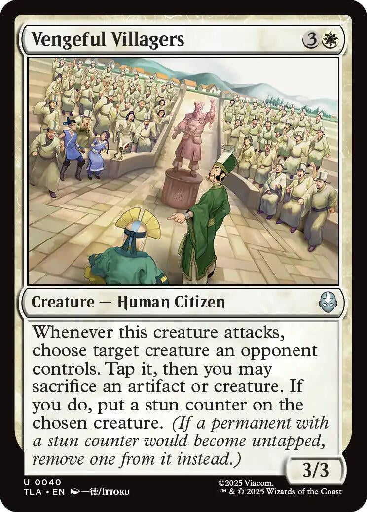 Image for Vengeful Villagers (40) [Avatar: The Last Airbender] - Magic: The Gathering