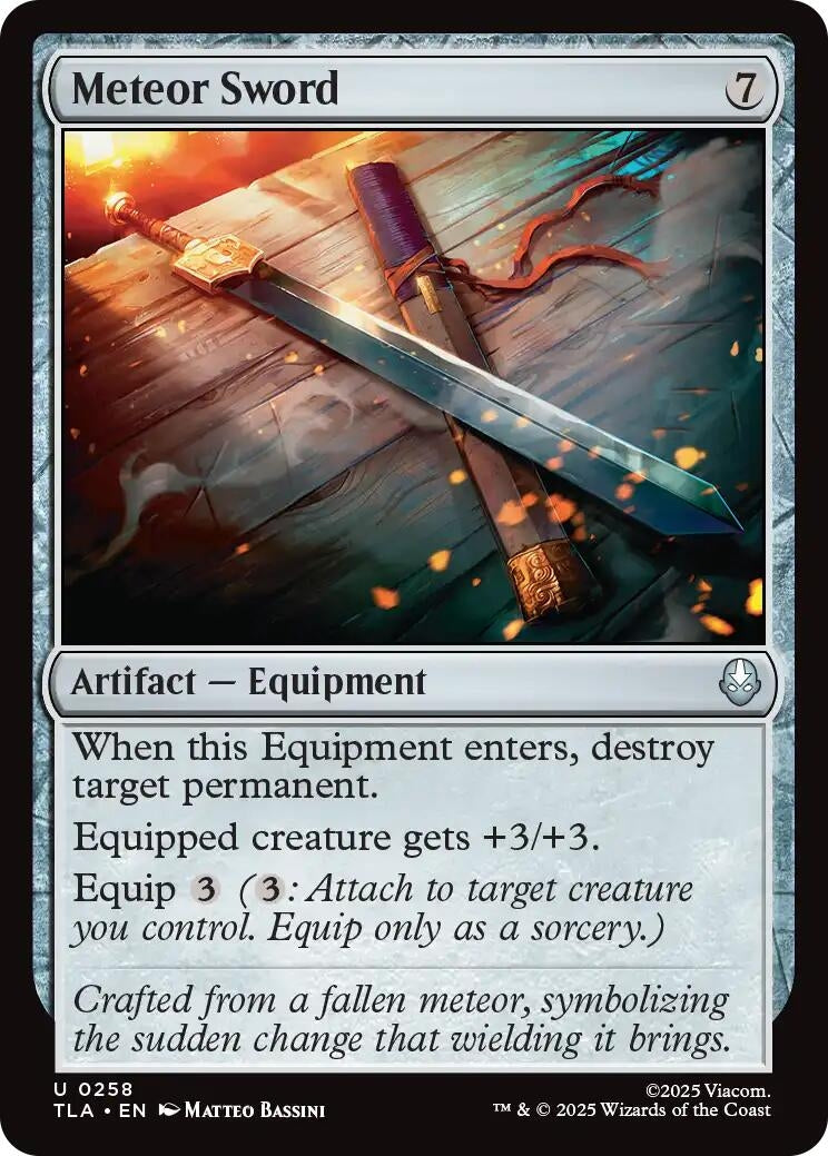 Image for Meteor Sword (258) [Avatar: The Last Airbender] - Magic: The Gathering