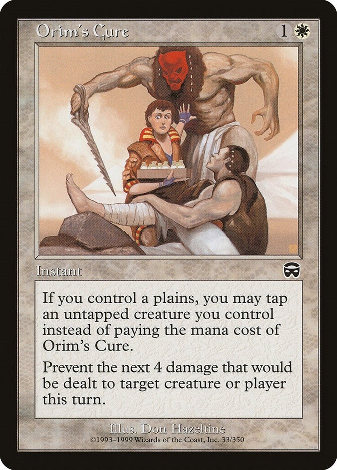 Image for Orim's Cure (33) [Mercadian Masques] - Magic: The Gathering