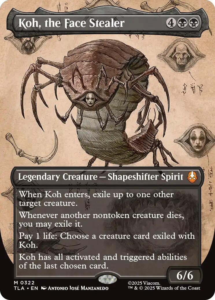 Image for Koh, the Face Stealer (Borderless) (322) [Avatar: The Last Airbender] - Magic: The Gathering