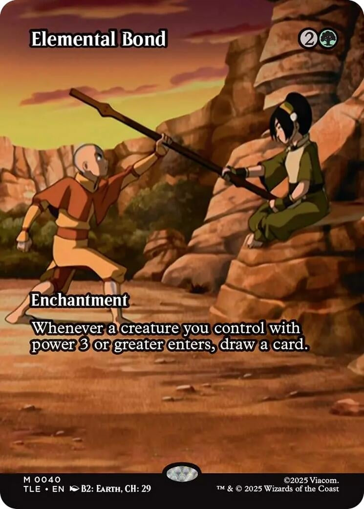 Image for Elemental Bond (Borderless) (40) [Avatar: The Last Airbender: Eternal-Legal] - Magic: The Gathering