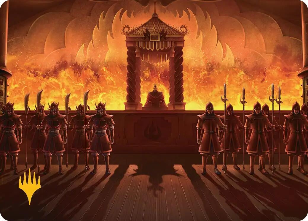 Image for Fire Lord Ozai Art Card (Gold-Stamped Planeswalker Symbol) (27) [Avatar: The Last Airbender] - Magic: The Gathering