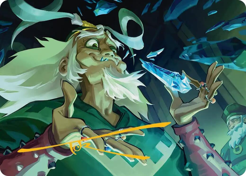 Image for Bumi, King of Three Trials Art Card (Gold-Stamped Signature) (14) [Avatar: The Last Airbender] - Magic: The Gathering