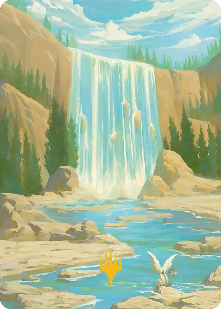 Image for Island Art Card (Gold-Stamped Signature) (51) [Avatar: The Last Airbender] - Magic: The Gathering