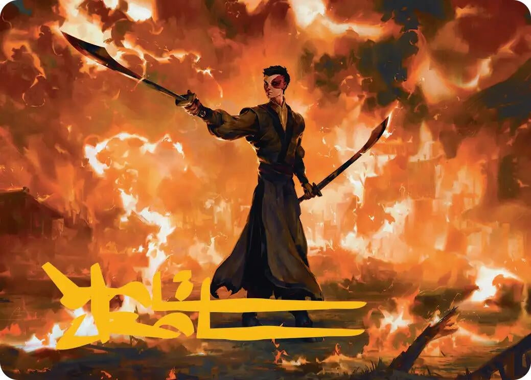 Image for Zuko, Conflicted Art Card (Gold-Stamped Signature) (24) [Avatar: The Last Airbender] - Magic: The Gathering