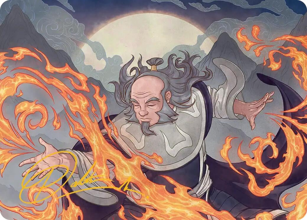 Image for Iroh, Grand Lotus Art Card (Gold-Stamped Signature) (47) [Avatar: The Last Airbender] - Magic: The Gathering