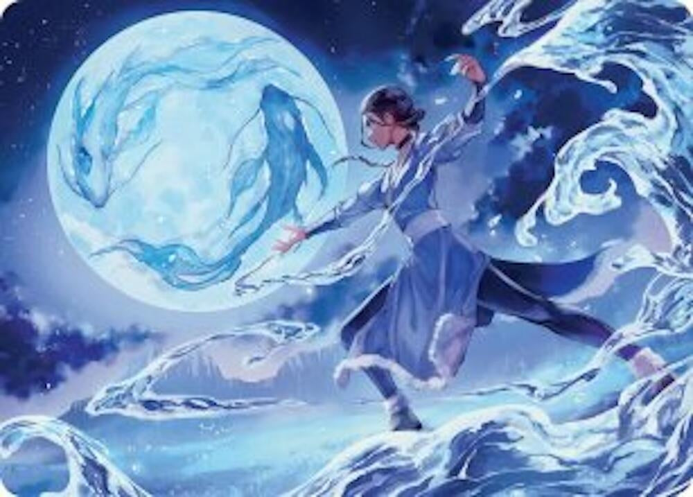 Image for Waterbender Ascension Art Card (6) [Avatar: The Last Airbender] - Magic: The Gathering