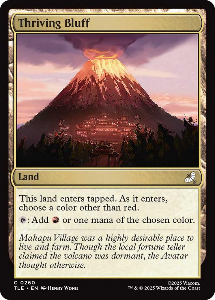 Image for Thriving Bluff (260) [Avatar: The Last Airbender: Eternal-Legal] - Magic: The Gathering