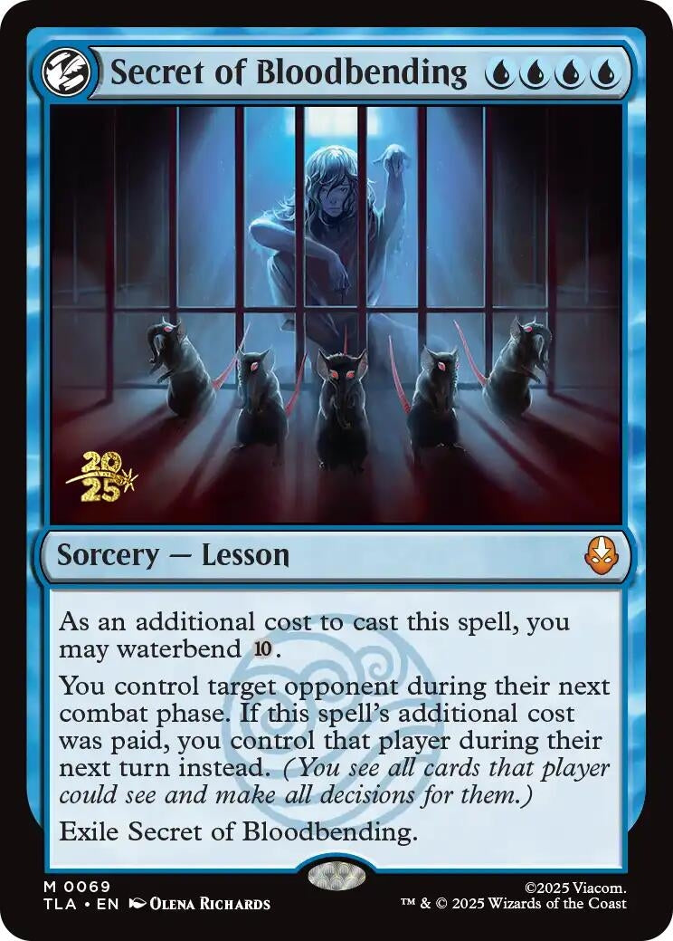 Image for Secret of Bloodbending (69) [Prerelease Cards] - Magic: The Gathering