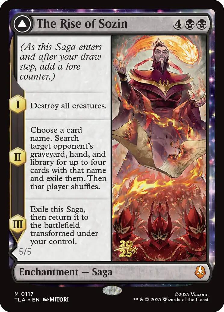 Image for The Rise of Sozin (117) [Prerelease Cards] - Magic: The Gathering