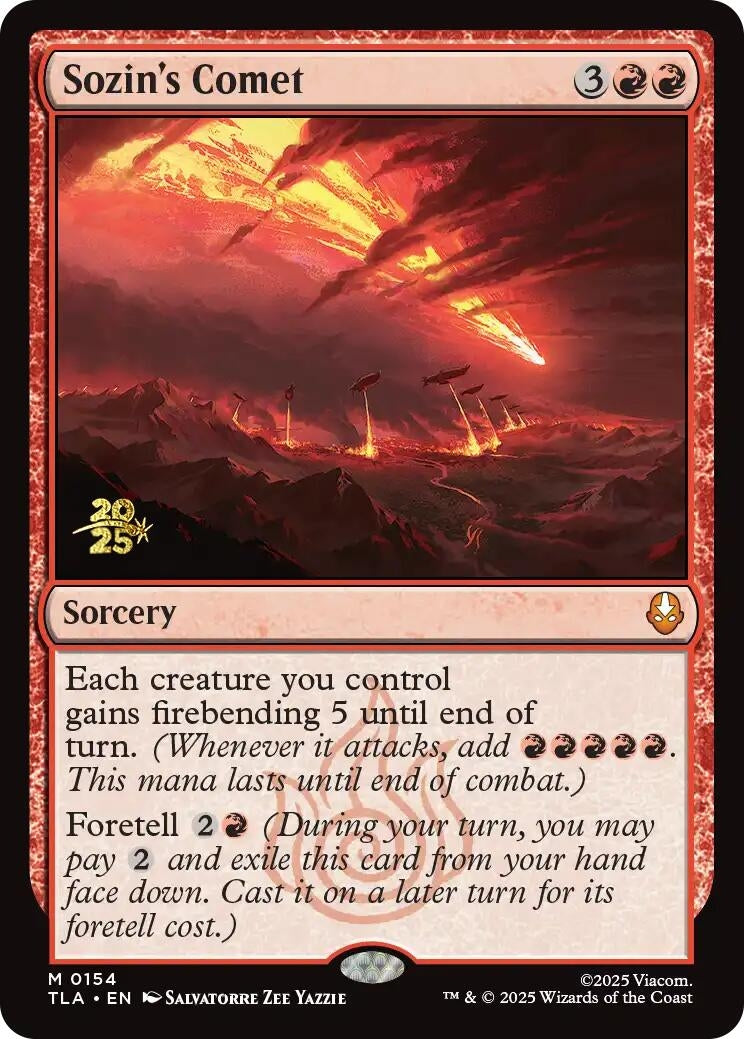 Image for Sozin's Comet (154) [Prerelease Cards] - Magic: The Gathering