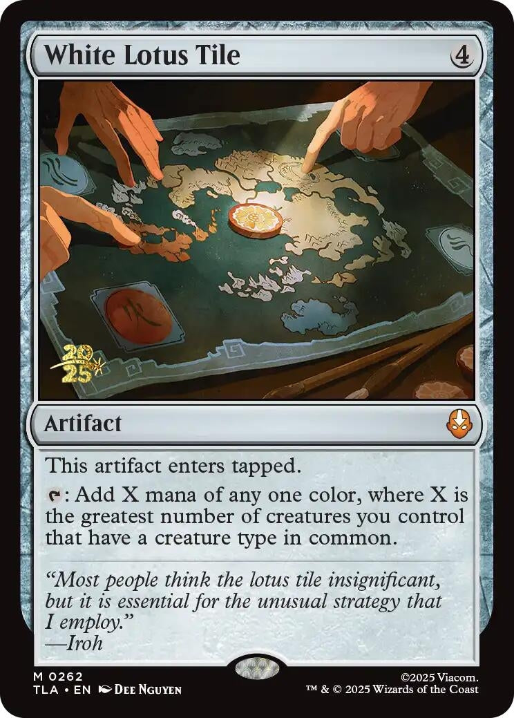 Image for White Lotus Tile (262) [Prerelease Cards] - Magic: The Gathering