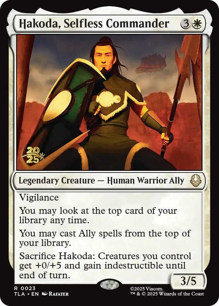 Image for Hakoda, Selfless Commander (23) [Prerelease Cards] - Magic: The Gathering