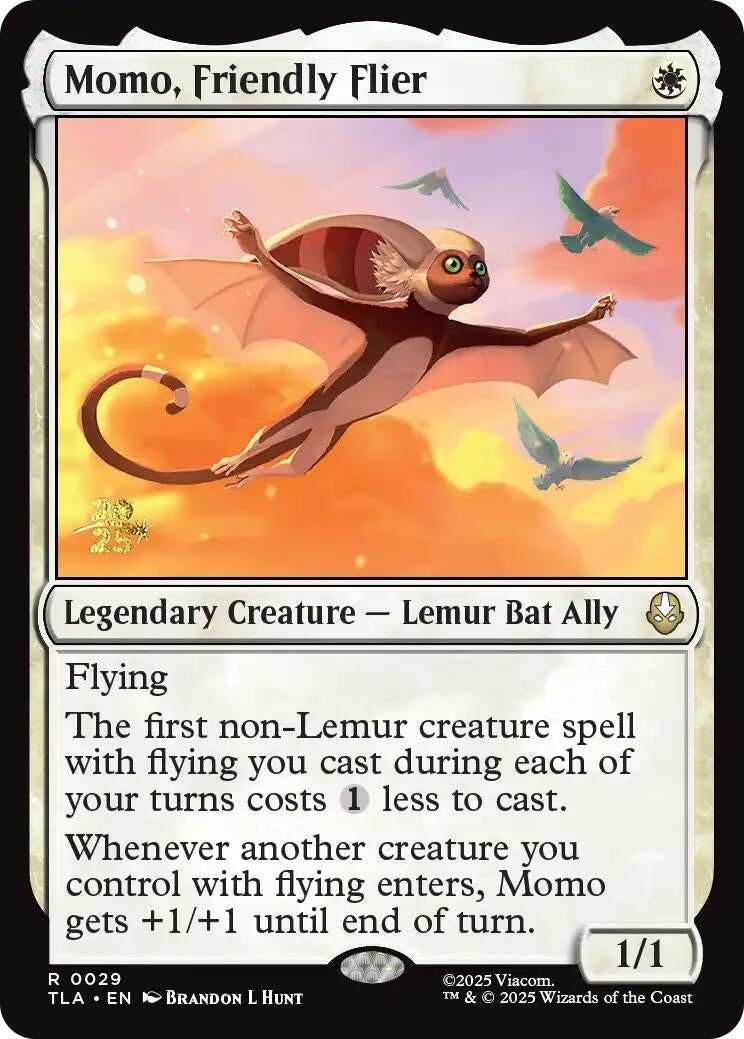 Image for Momo, Friendly Flier (29) [Prerelease Cards] - Magic: The Gathering